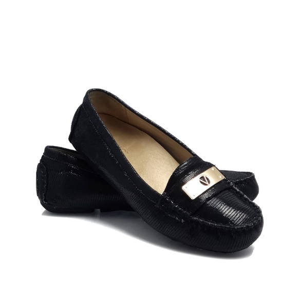 Vionic Shoes - Vionic SYDNEY Black Leather Driving Loafers Sz 9.5